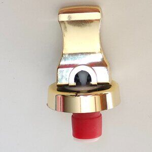 FUN Whistle Wine Stopper Referee Gold Tone wine stopper